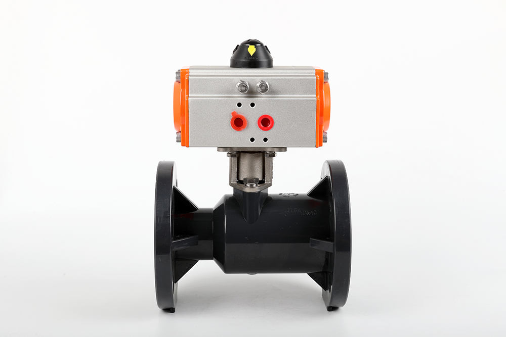 运河气动法兰一体球阀